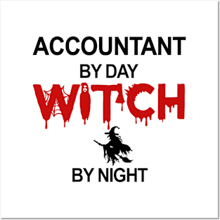 Accountant Witch by Night tshirt Posters and Art